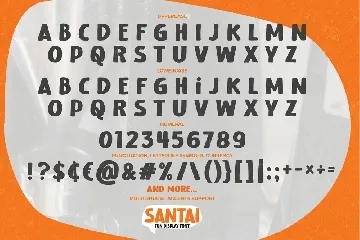 SANTAI - Fun Display Font