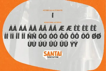 SANTAI - Fun Display Font