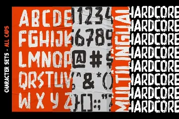 Hardcore font