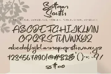 Bottam South font