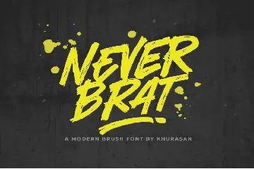 Never Brat font