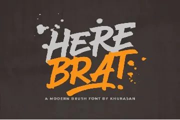 Here Brat font