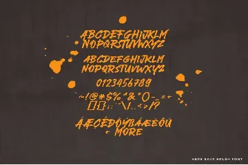 Here Brat font