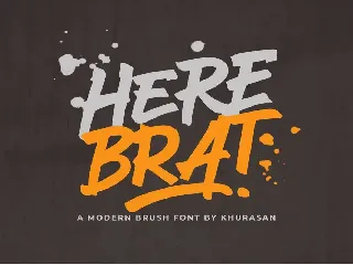 Here Brat font