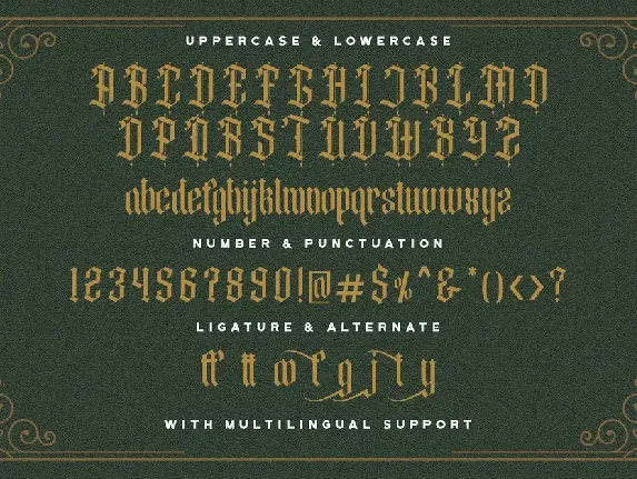 Steffany Wolfeng - Blackletter Font