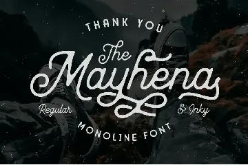 Mayhena Monoline Font