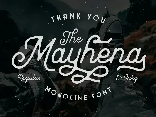 Mayhena Monoline Font