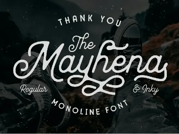 Mayhena Monoline Font