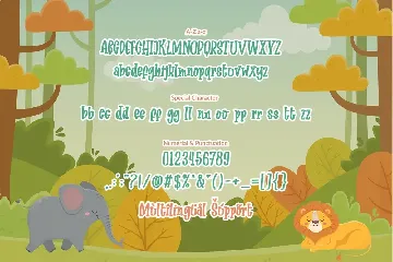 Jungle Friends font