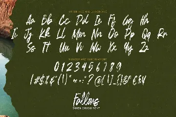 Fallons - Quick Brush Font