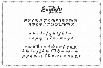 The English Font - Vintage Lettering