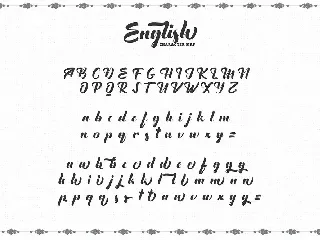 The English Font - Vintage Lettering