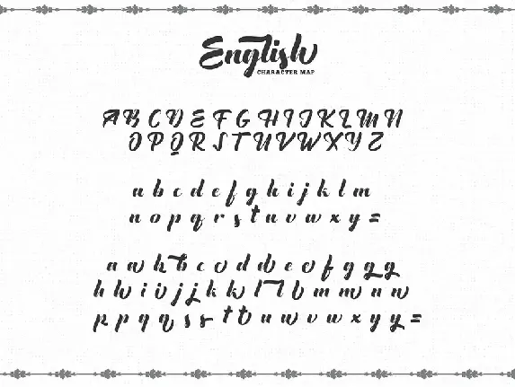 The English Font - Vintage Lettering