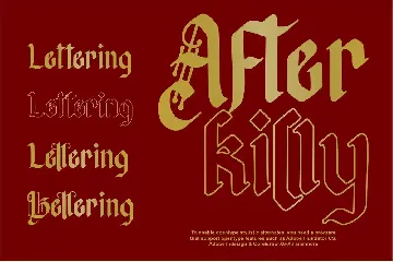 Afterkilly | Blackletter Font