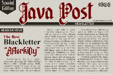 Afterkilly | Blackletter Font