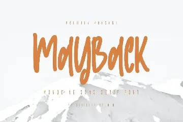 Mayback - Monoline Sans Serif Font