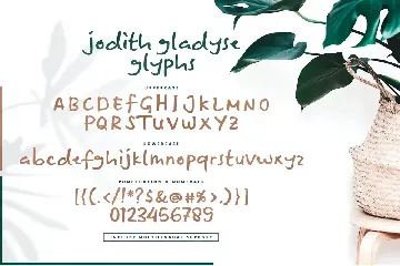 Jodith gladyse font