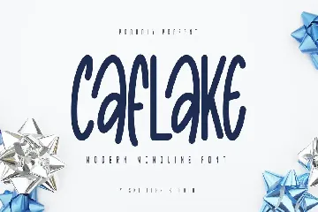 Caflake - Monoline Sans Serif Font