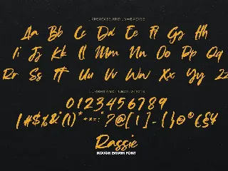 Rassie - Rough Brush Font