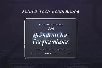 Robot Line - Futuristic Tech Font