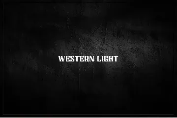 WESTERNLIGHT font