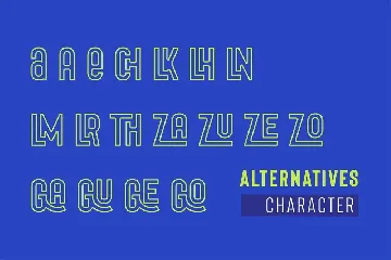 URBANO SWAGS Outlined Bold header Typeface font