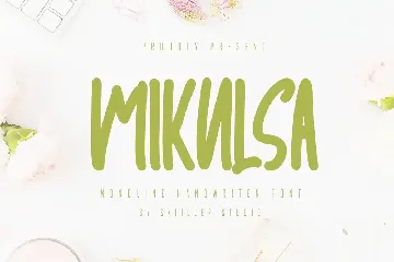 Mikulsa - Monoline Handwritten Font