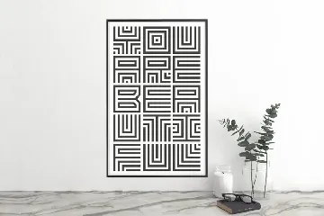 Maze Line - Unique Display Font