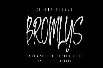 Bromlys - Handwritten Script font