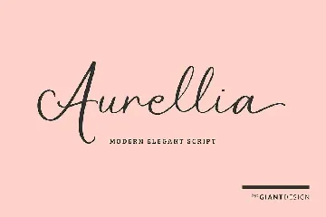 Aurellia Elegant Modern Script Font