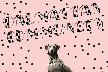 My Friend Dalmatian Display Font