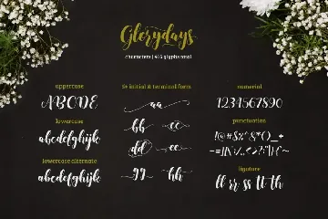 Glorydays font