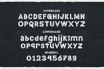 Venture Time - a Stencil Typeface font