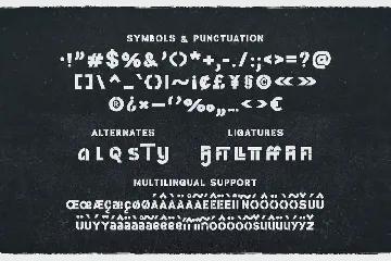 Venture Time - a Stencil Typeface font