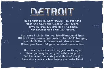 Detroit font