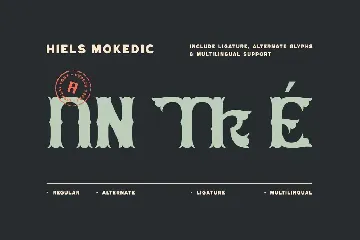 Hiels Mokedic - Vintage Display Font