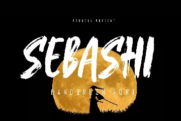 Sebashi - Handbrush Font