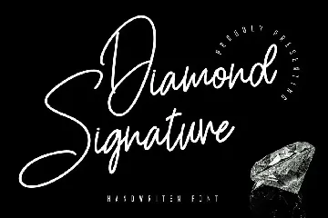 Diamond Signature - Handwritten Font