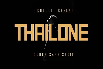 Thailone - Block Sans Serif font