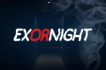 Exornight font