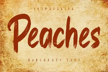 Peaches font