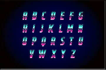 Vaporfuturism OTF Retrowave Font + Backgrounds