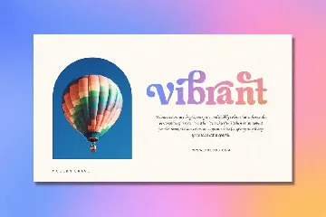 Rainbow - Modern Vintage Font