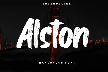 Alston - Handbrush Font