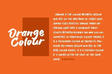 Blank Orange font