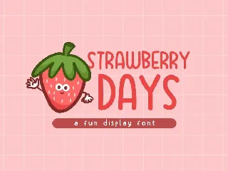 Strawberry Days font