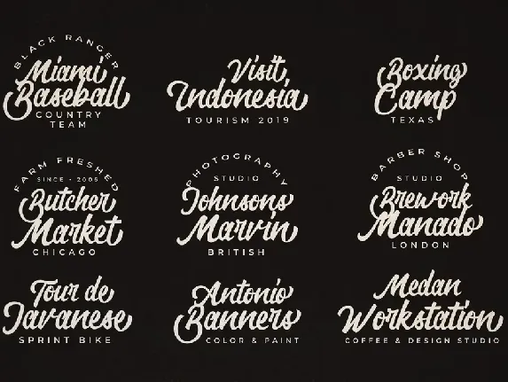 Natural Typeface font