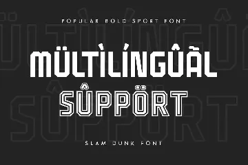 Slam Dunk - Popular Bold Sport Font