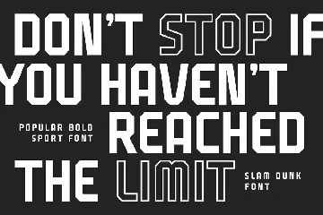 Slam Dunk - Popular Bold Sport Font