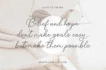 Beauty Light font